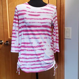 NWT FDJ pullover 3/4 sleeve top